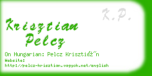 krisztian pelcz business card